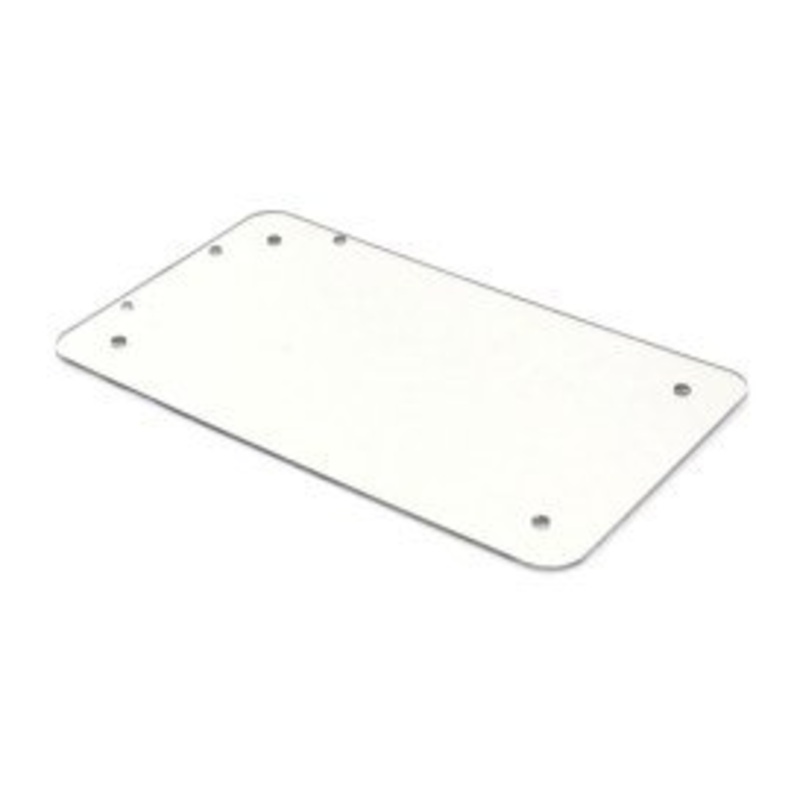 Flat Number Plate Backing Plate-CHROME