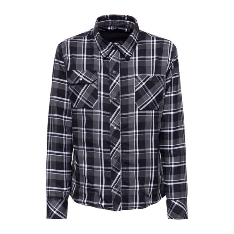 King Kerosin Chopper Monster Checkered Shirt Black / Grey / White