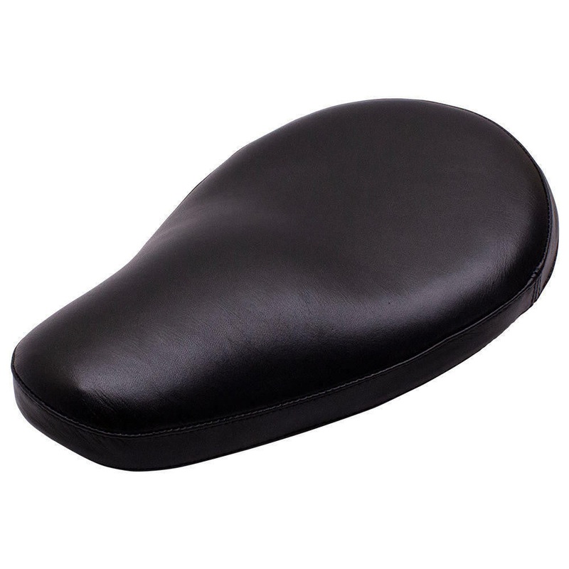 Bates Style Solo Seat – Black Leather- Smooth