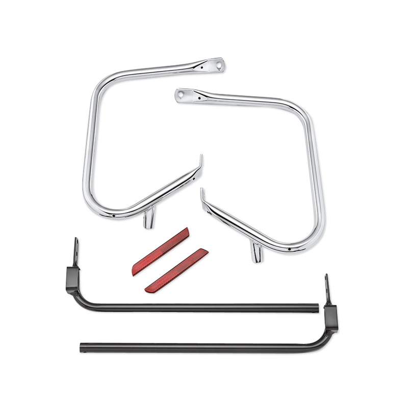 Harley Davidson 49291-07 Chrome Rear Saddlebag Guard Kit CHROME REAR SADDLEBAG GUARD KI