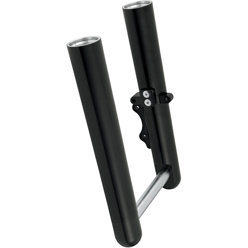 Smooth “Hot Leg” Fork Legs, Black – 14+ Touring / Dual Disc