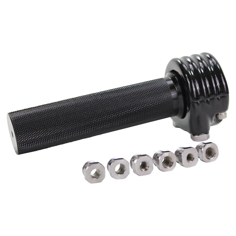 TC Bros. 1″ Dual Cable Motorcycle Throttle – Black