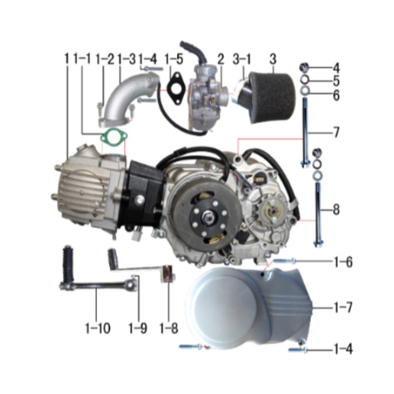 Air Filter – DH110 & DH125 Gas Dirt Bike
