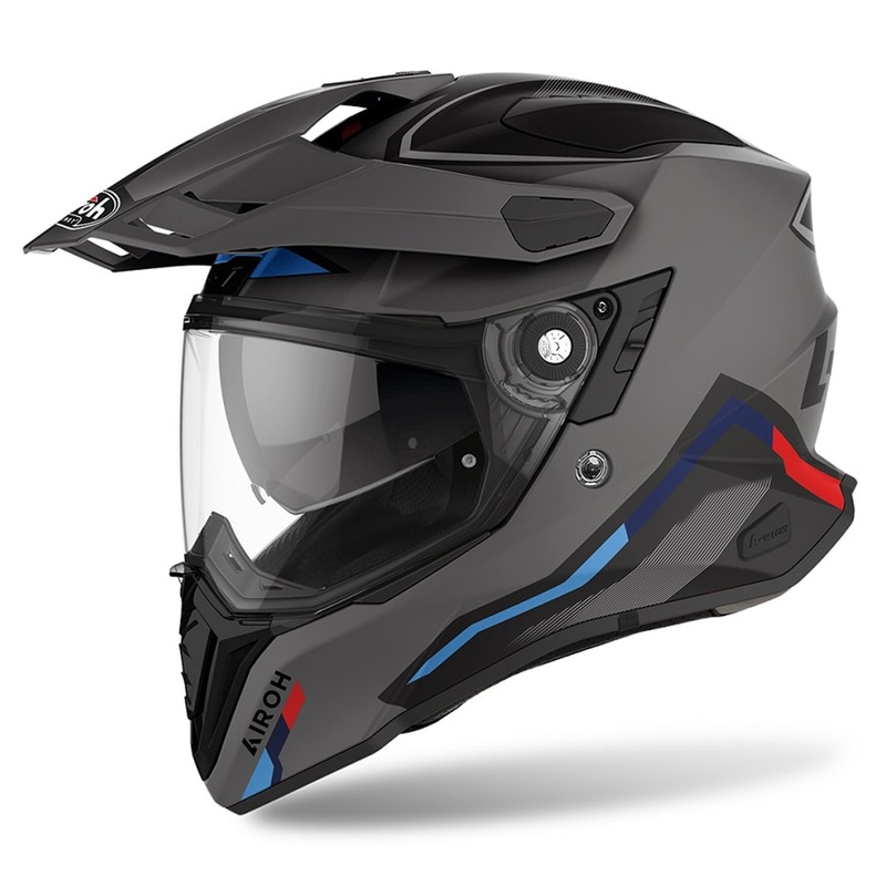 Airoh Commander ‘Factor’ Adventure Motorcycle Helmet – Anthracite Matt – Medium