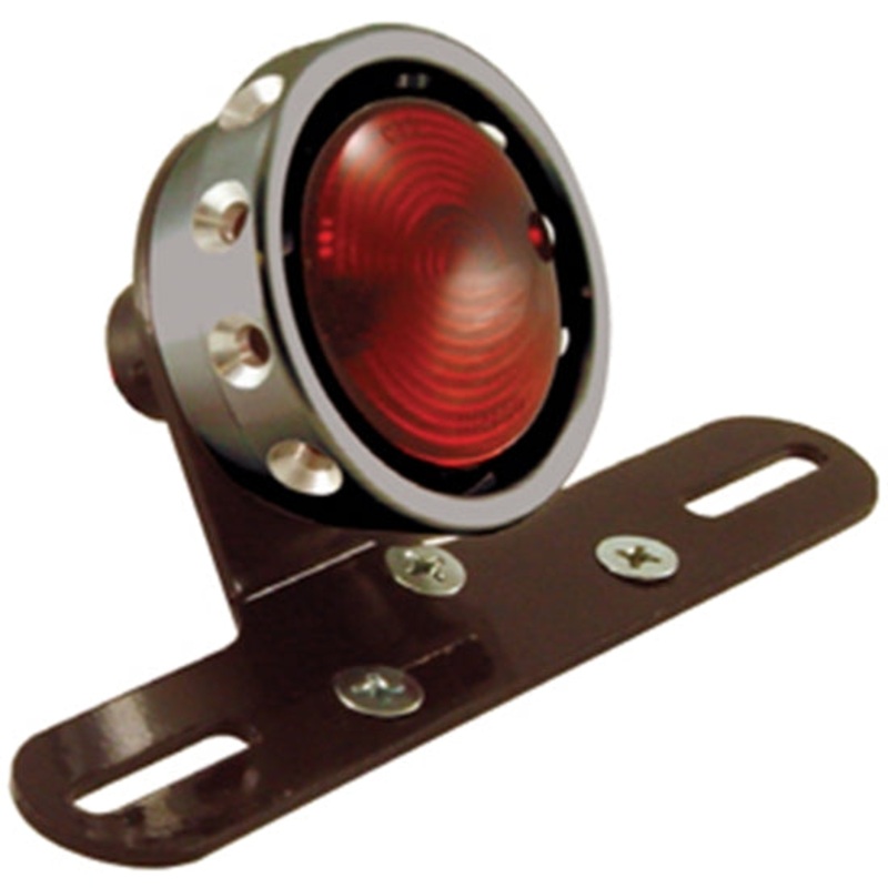 Black Vintage Drilled Tail Light