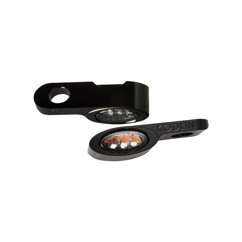 Elypse Under Perch DRL Turn Signals – Black. Fits Most Models with Cable Clutch.