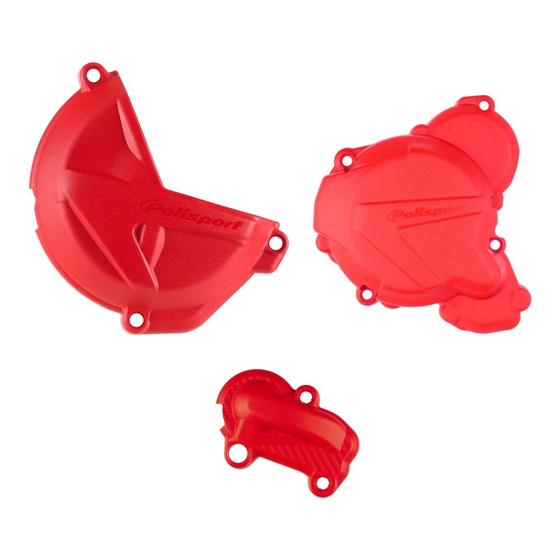 Polisport Kit Clutch and Ignition Cover Gasgas 250/300 (’21>) Red