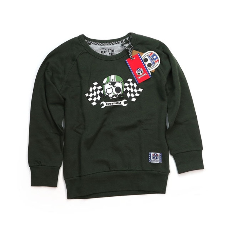 Bobby Bolt Sir Bobby Kids Sweater Army Green