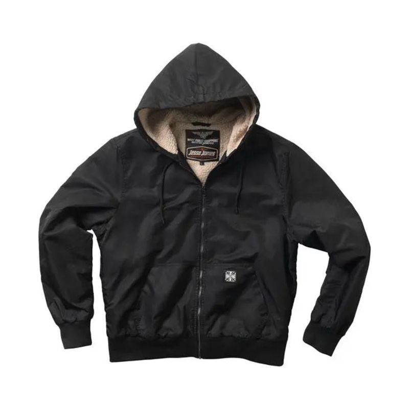 West Coast Choppers BFU Sherpa Nylon Jacket Black