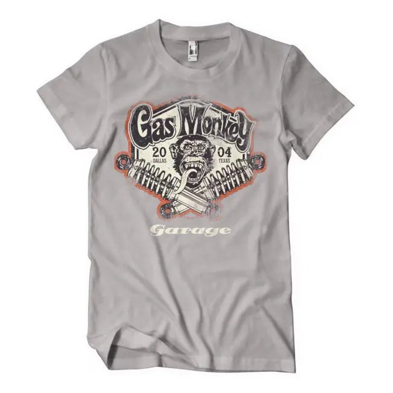 Gas Monkey Garage Spring Coils T-Shirt Storm Grey
