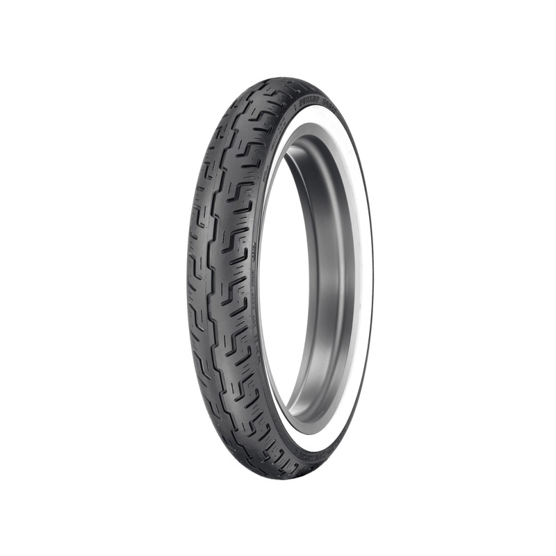 Harley Davidson 55193-10 Dunlop Tire Series – D401 100/90-19 Wide Whitewall – 19 in. Front TIRE,FR,WIDE-WW,100/90-19