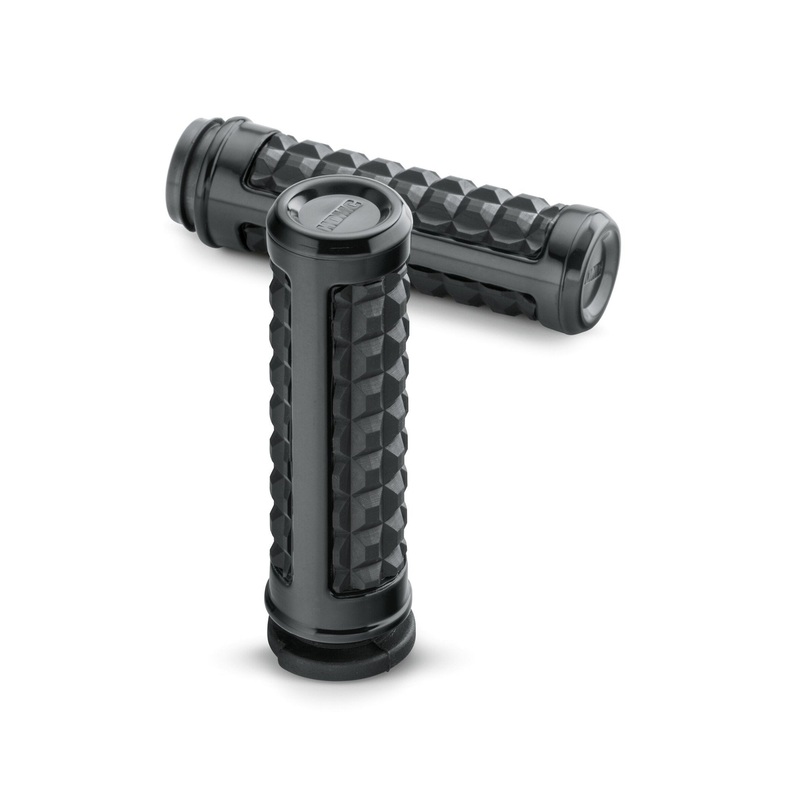 Harley Davidson 56100231 Dominion Hand Grips KIT,GRIP,GLUELESS,TPS,BLACK