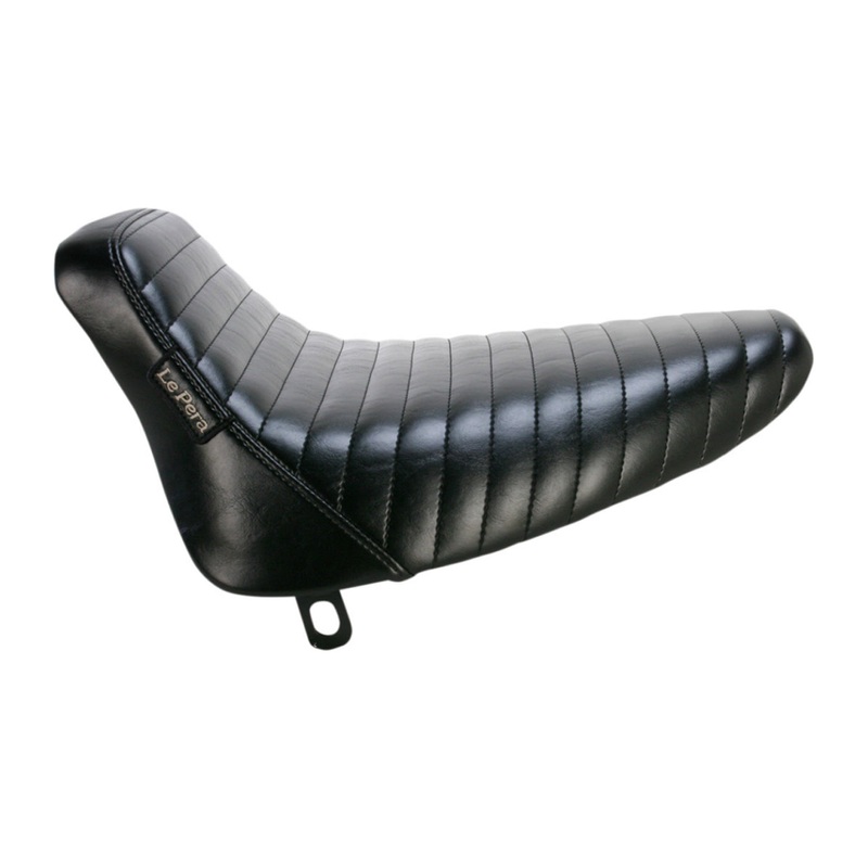 LE PERA – Bare Bones Solo Seat – Bare Bones Solo Seat – Pleated – Black – Softail ’84-’99