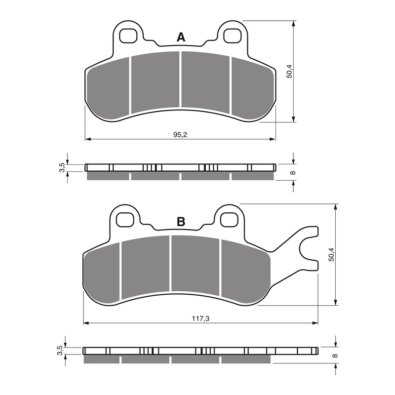 GOLDfren Brake Pads Off-Road Racing GF378 – K5 ( PR507 )