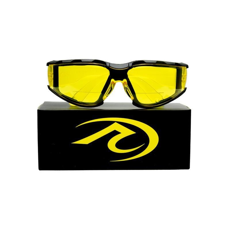 Bi-Focal Motorcycle Safety Glasses – Yellow 1.5+ RCD