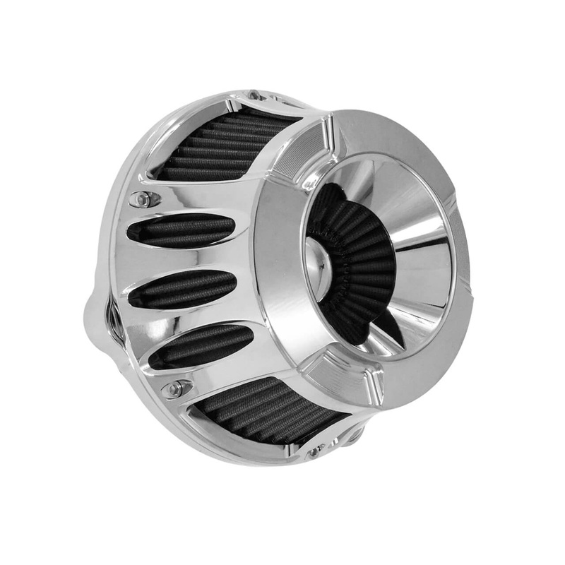 CNC Chrome Air Cleaner Intake Filter For Harley Sportster XL 1200 ’04-’22 | Mactions