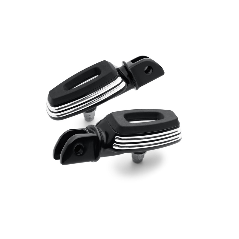 Harley Davidson 50501900 Empire Small Rider Footpegs KIT,FTPEG,RDR,BLK EDGE CUT