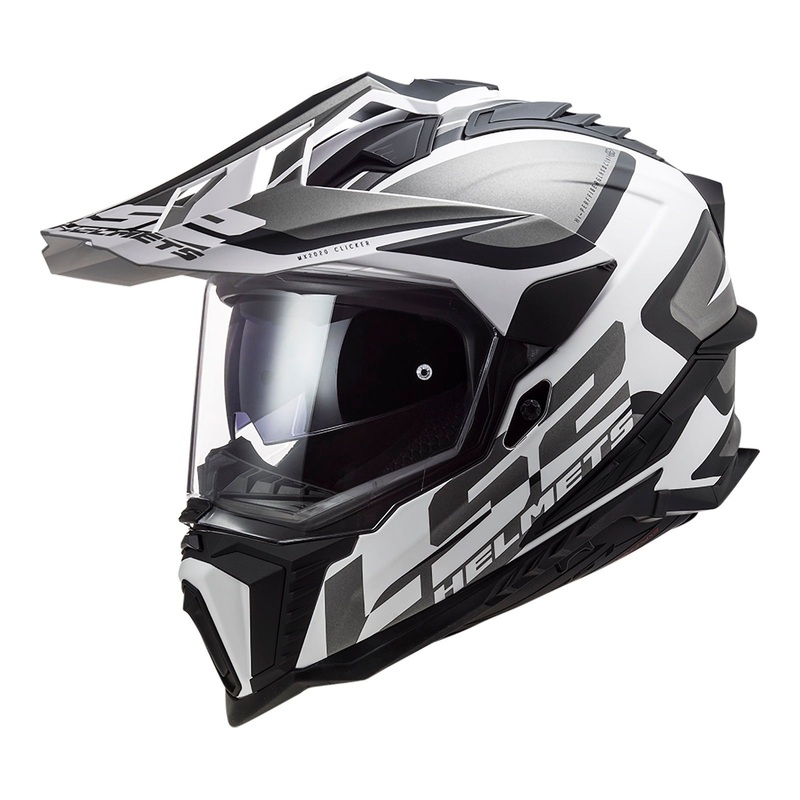 LS2 MX701 Explorer Alter Helmet – Matte Black / White