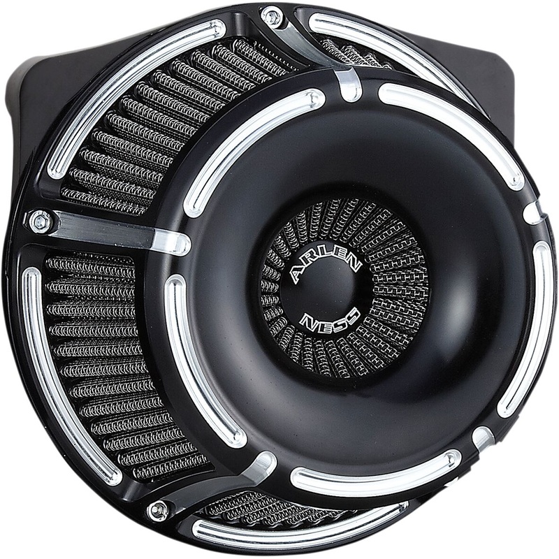 Slot Track Inverted Series Air Cleaner, Black – 91-21 XL Sportster
