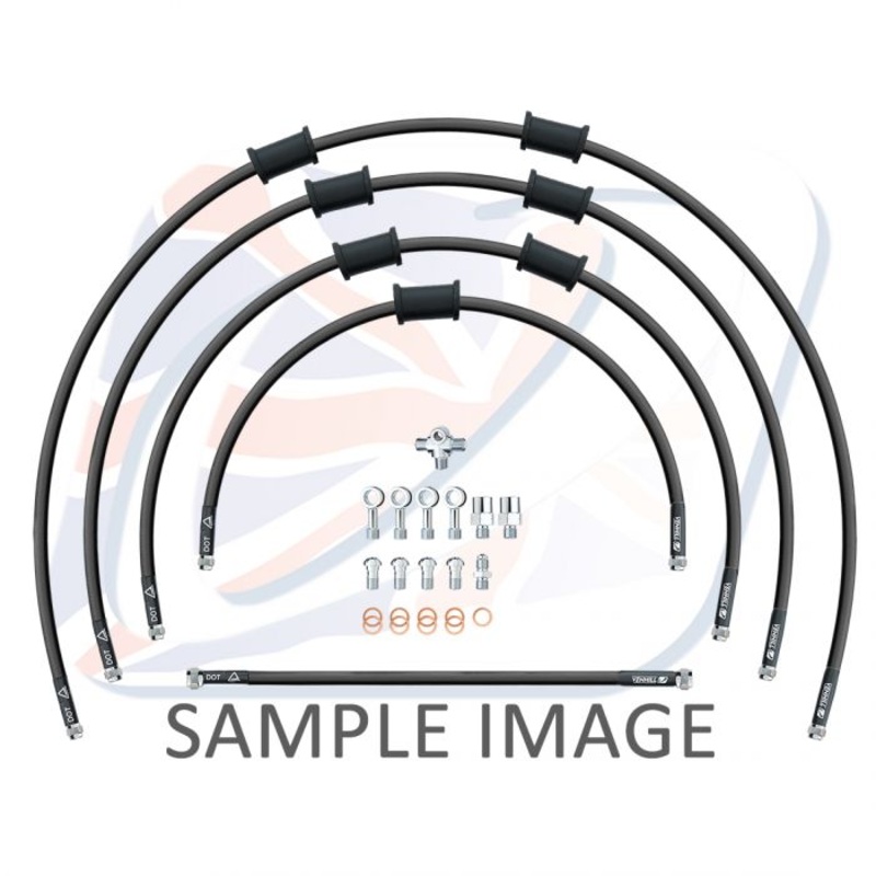 Yamaha Frontbrake5 Hose kit Chrome YAM-10032F-CL
