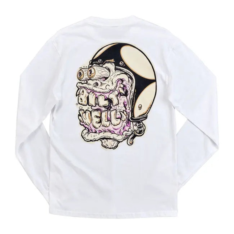 Biltwell Decay Long Sleeves T-Shirt White