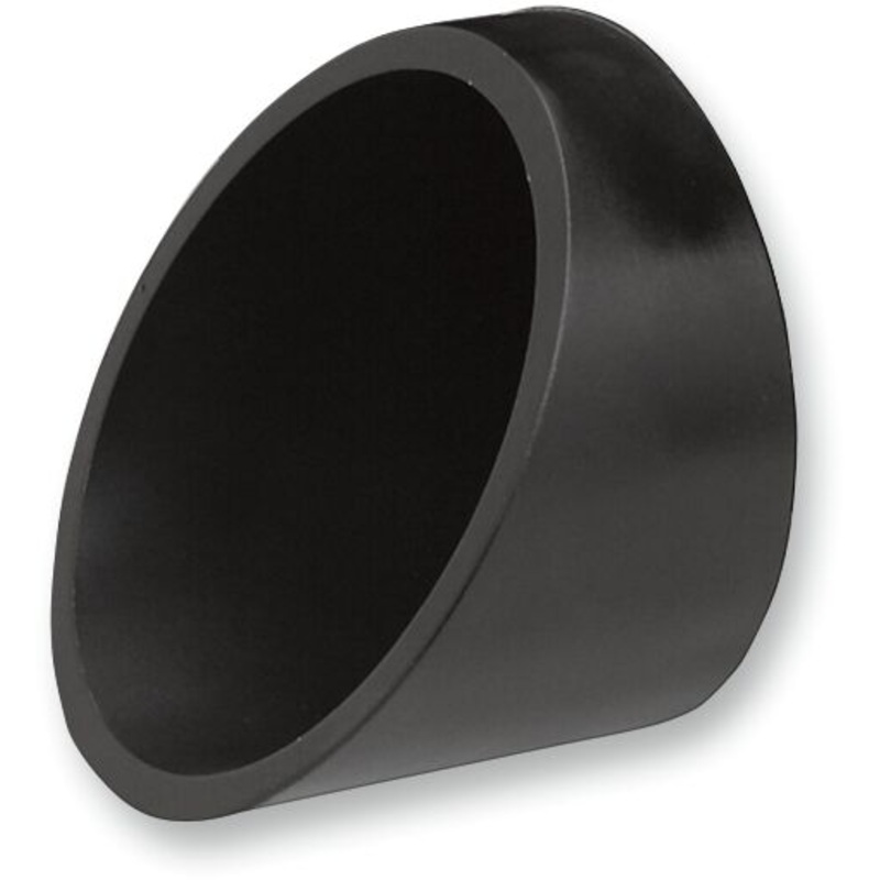 End Cap Slash Cut For 3″ Muffler, Black