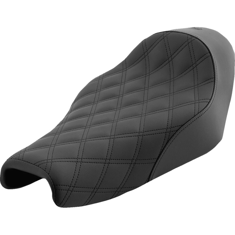 Renegade LS Solo Seat, Black – 04-22 Sportster (Forty-Eight and 12L Tank)