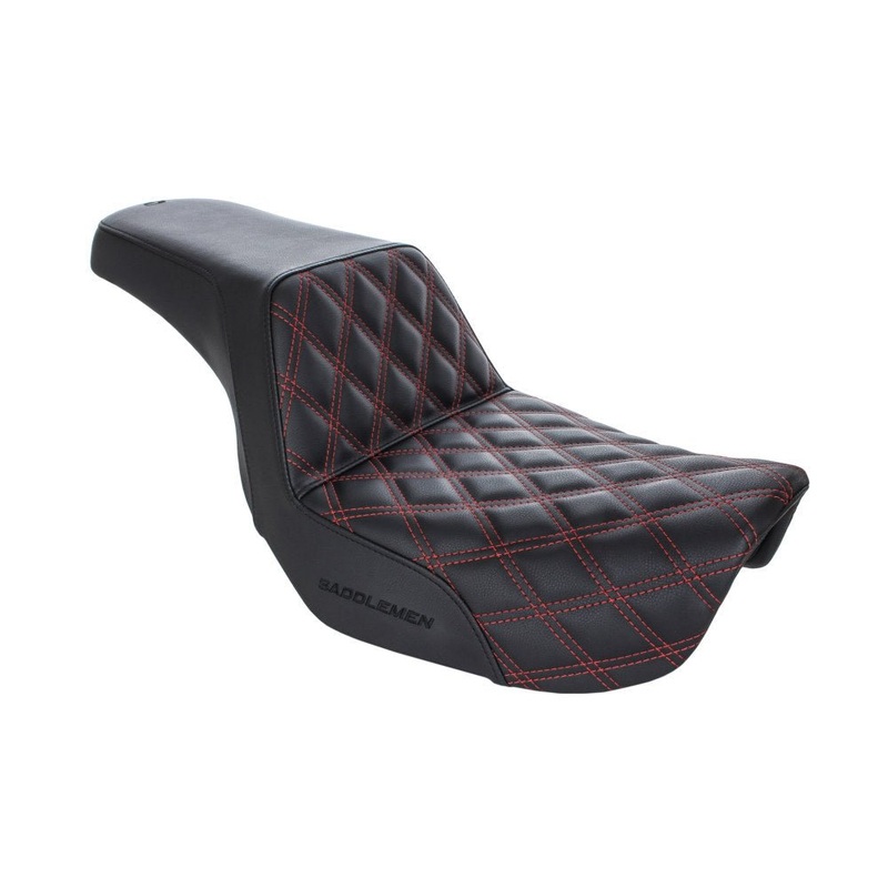 Step Up LS Dual Seat (Red). Dyna 2006-17.