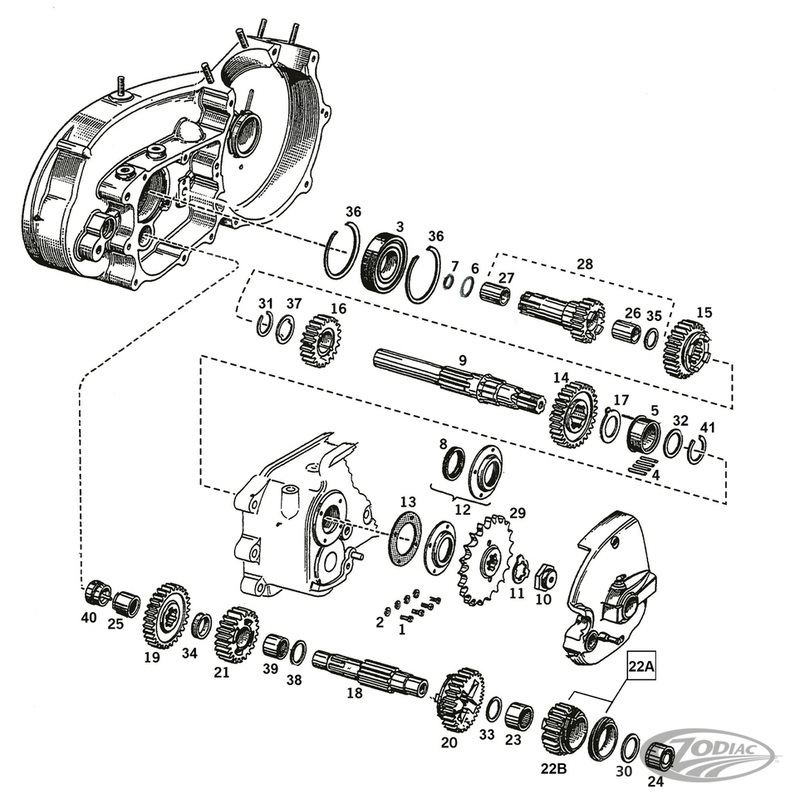 Transmission Parts for 4-speed Sportster