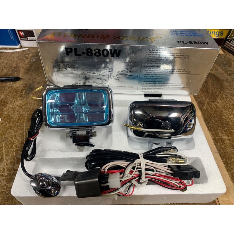 For Harley Davidson chrome driving lights spot lamps  HID look Halogen get seen!