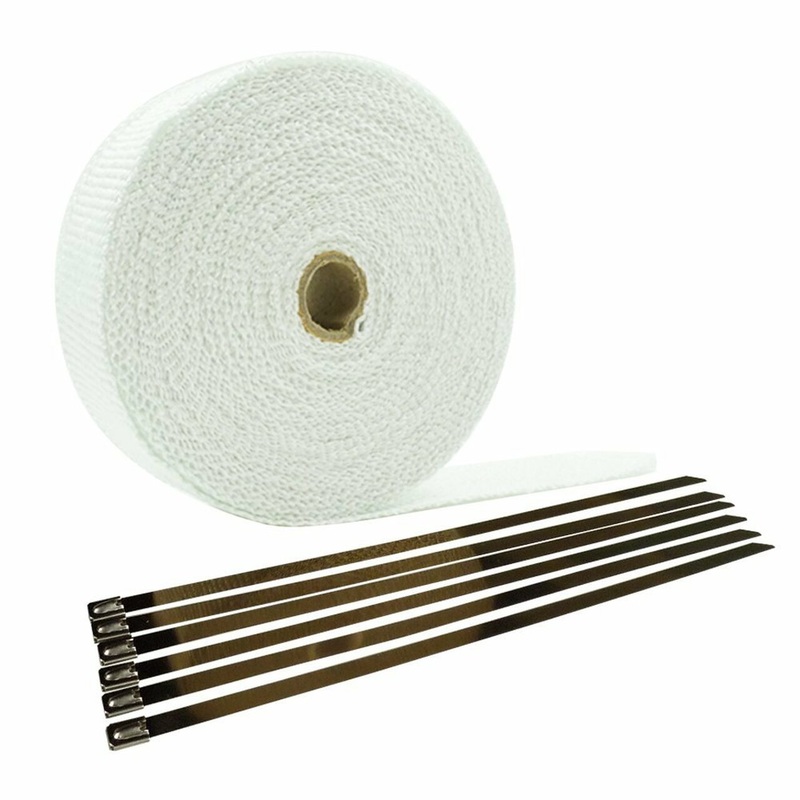 Heat Wrap for Exhaust – WHITE
