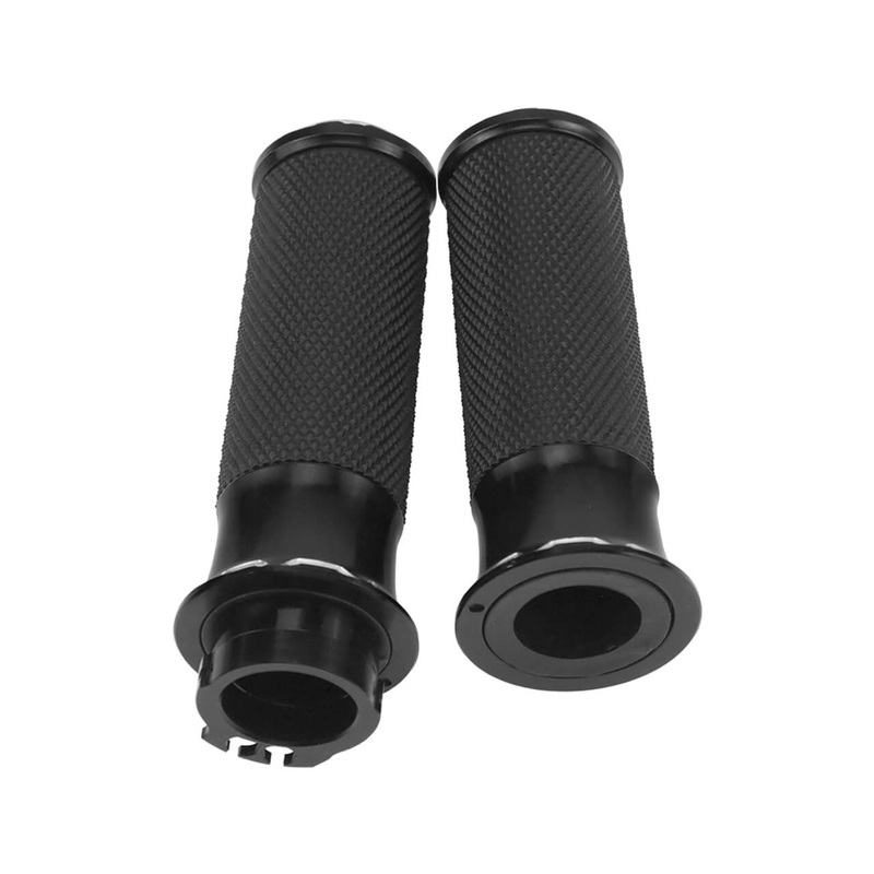 1″ Motorcycle Handlebar CNC Cut Hand Grips Fit for Harley Sportster Touring