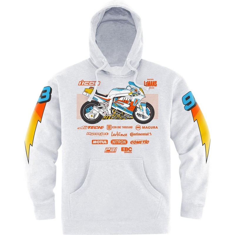 Icon Gixxer Johnny Hoodie White