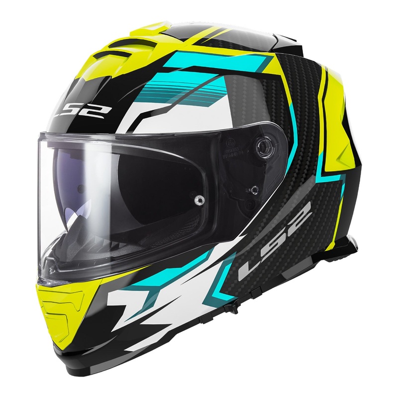 LS2 FF800 Storm II Tracker Helmet – Black / Hi-Vis Yellow 06