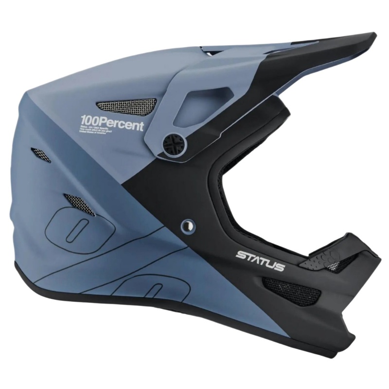 100% Status Cycle Helmet Drop / Steel Blue