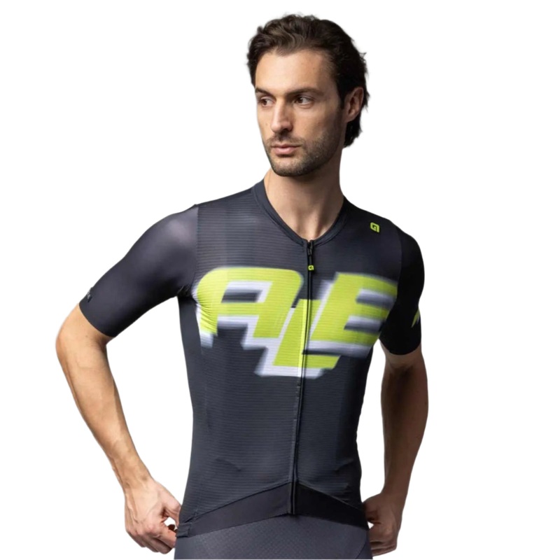 Ale Clothing Sauvage PR-E Short Sleeves Cycle Jersey Black