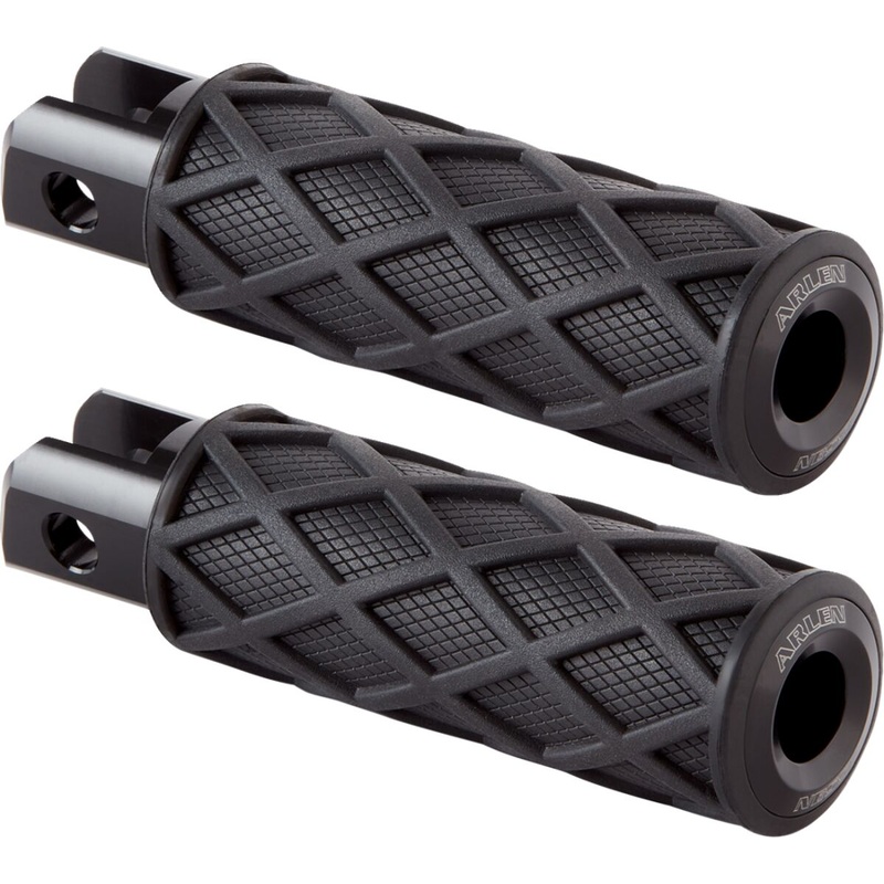 Diamond Footpegs, Black – 18+ Softail (Front)