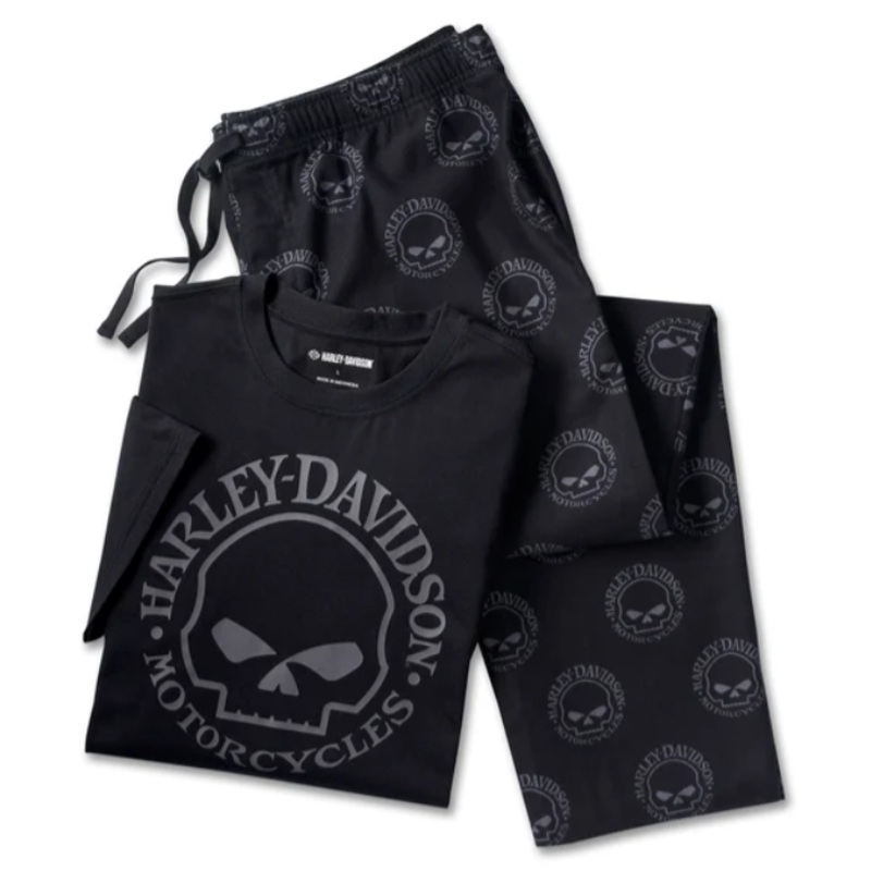 Genuine Harley-Davidson Men’s Men’s Willie G Skull Short Sleeve Pajama Set 96116-25VM