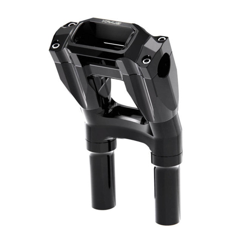 Kraus Kickback Core Isolated Risers, Black Anodized – Touring & 18+ Softail