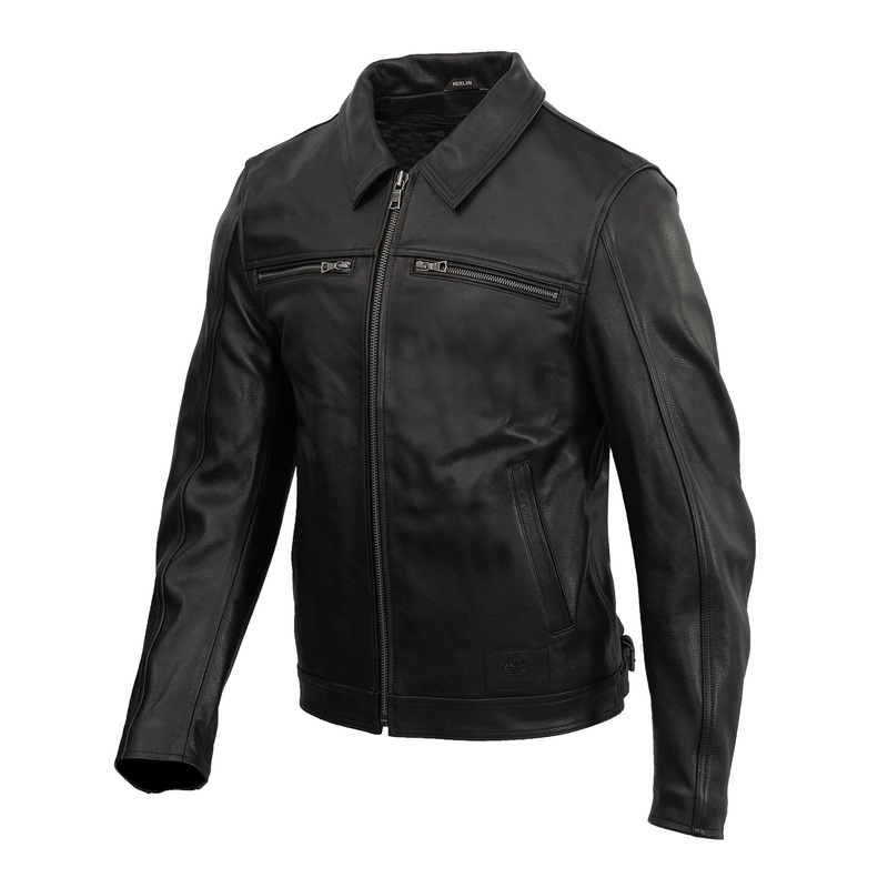 Merlin Kingsbury D3O AAA Leather Jacket Black