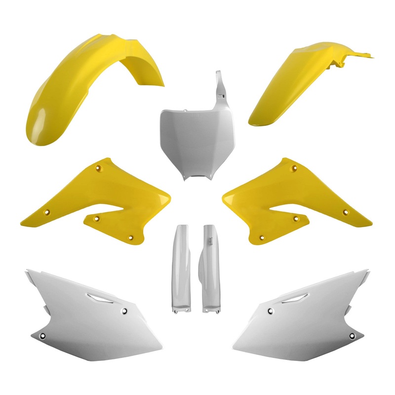 Polisport Full Plastic Kit RM-Z250 ’04’06 – OEM Yellow / White