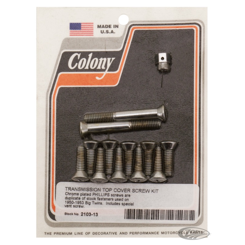 Transmission Top Cover Screw Kit for 4-speed Big Twin