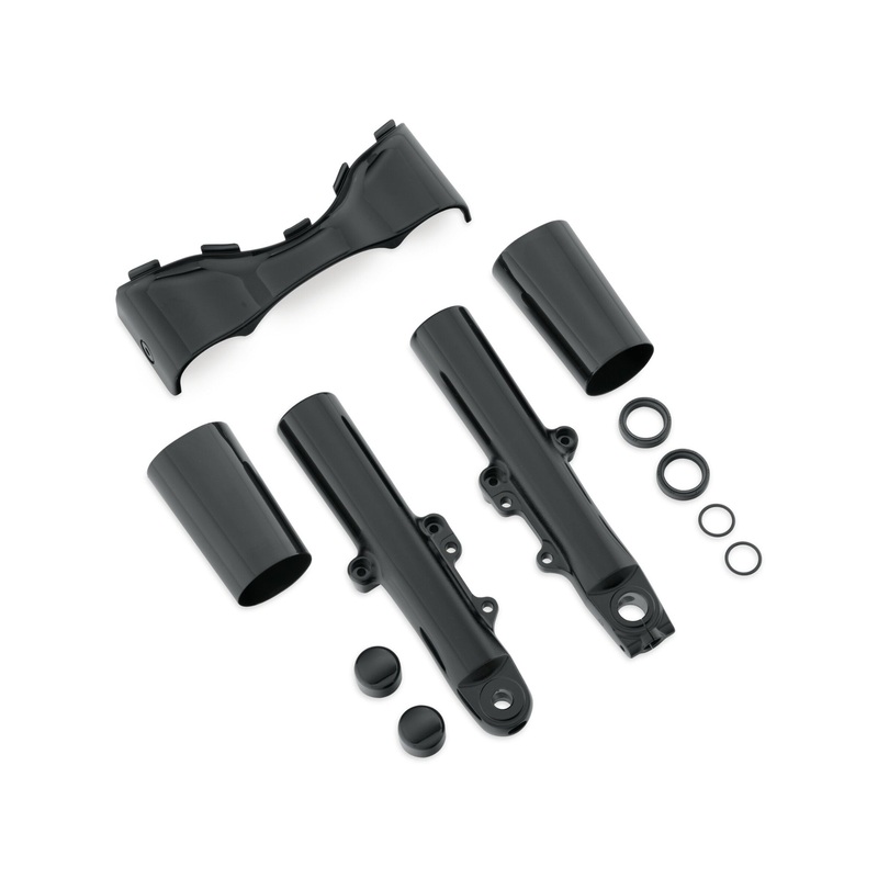 Harley Davidson 45800038B Gloss Black Front End Kit KIT-FRT END,BLACK/TOURING