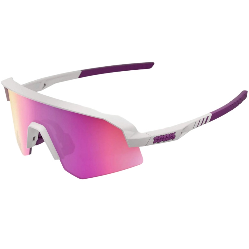 100% Slendale SL Cycle Glasses Matt Chalk / Purple Multilayer Mirror Lens
