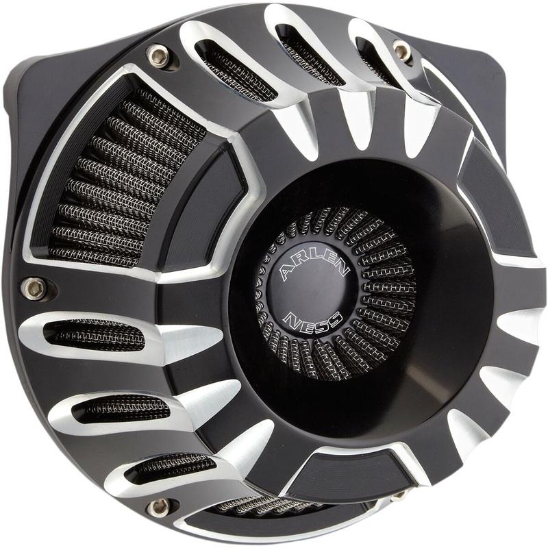 Deep Cut Inverted Series Air Cleaner, Black – 08-16 Touring / 16-17 FLST & FXDLS