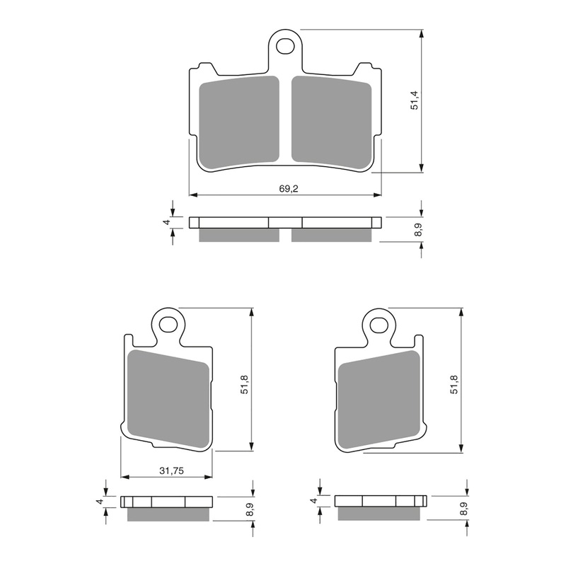 GOLDfren Brake Pads Sintered Sports GF298 – S3 ( PH431 )