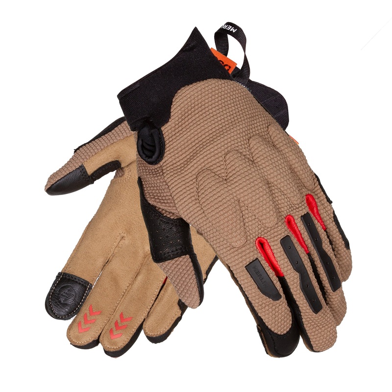 Merlin Aerolite D3O Enduro Textile Gloves Brown