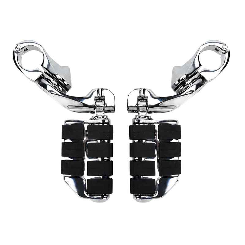 Motorcycle Highway Foot Rests for 1″-1.25″ Engine Guards | Mactions