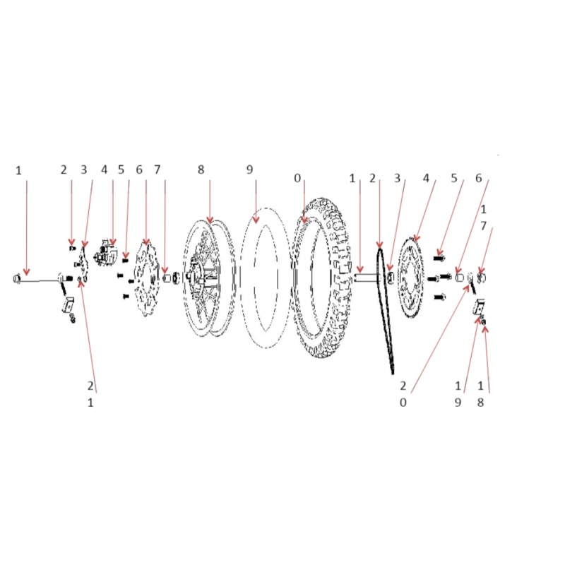 Rear Brake Disc – 1500W & 1000W Dirt Bike