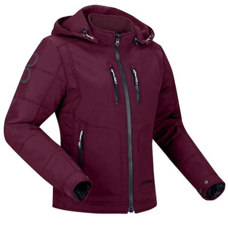 Bering Scoop Ladies Textile Jacket Burgundy